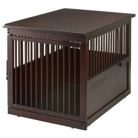 Richell End Table Dog Crate (Option: large)