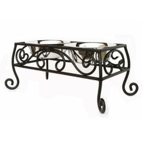 Noblesse Elevated Pet Feeder (Option: large)